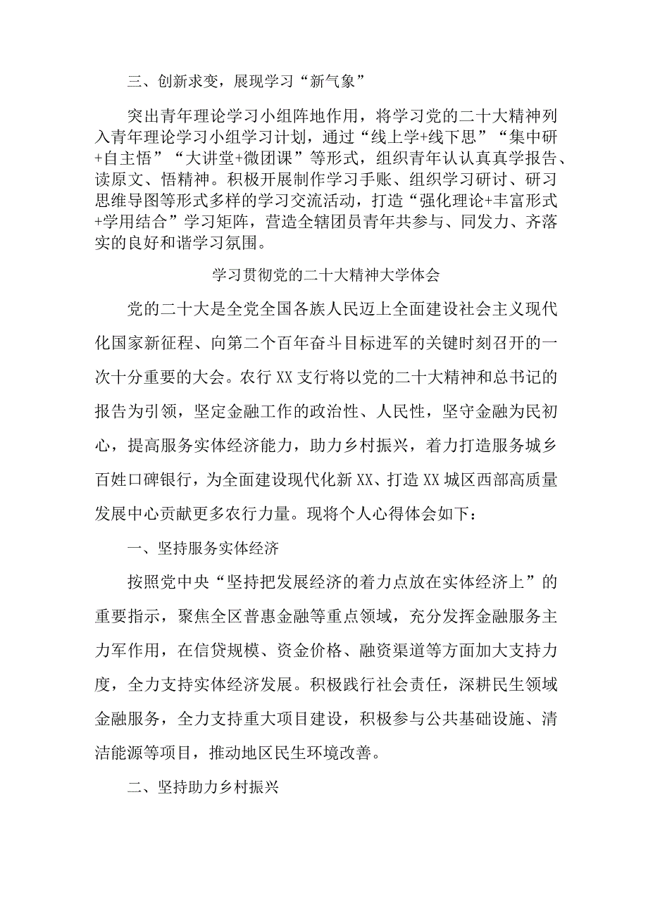 农商行工作员学习贯彻党的二十大精神心得体会.docx_第2页