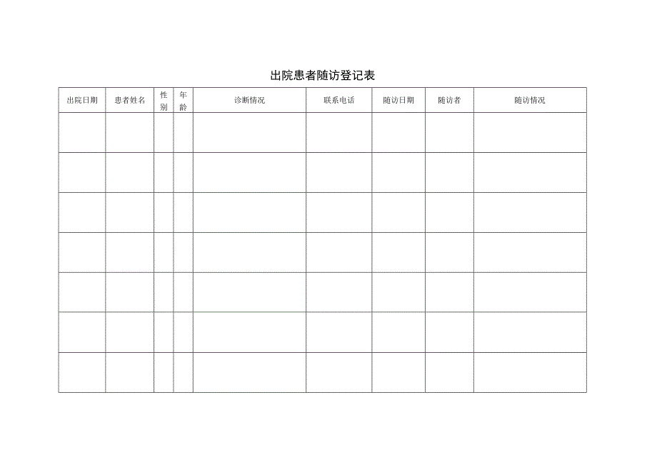 出院患者随访登记本.docx_第2页