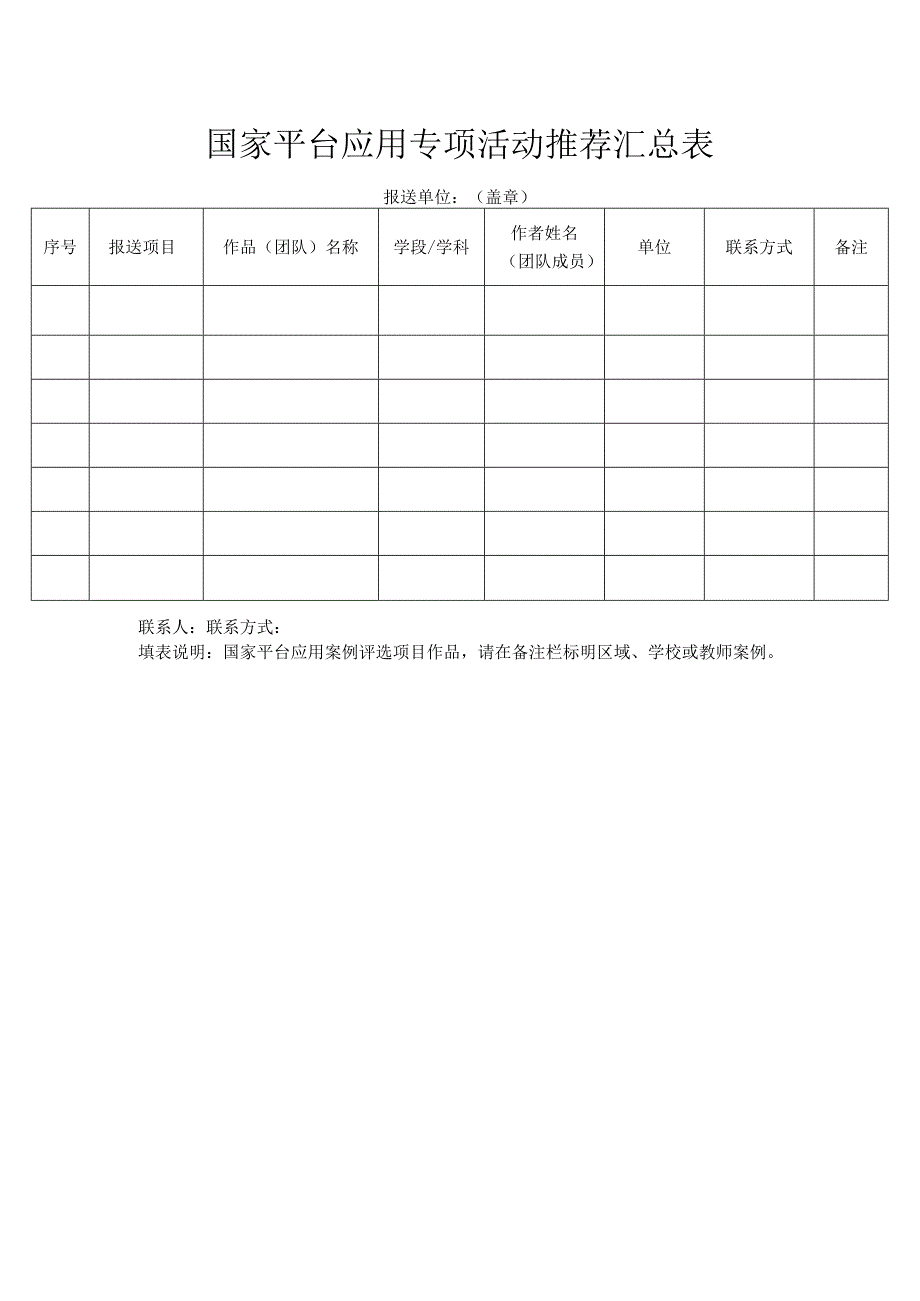 国家平台应用专项活动推荐汇总表.docx_第1页