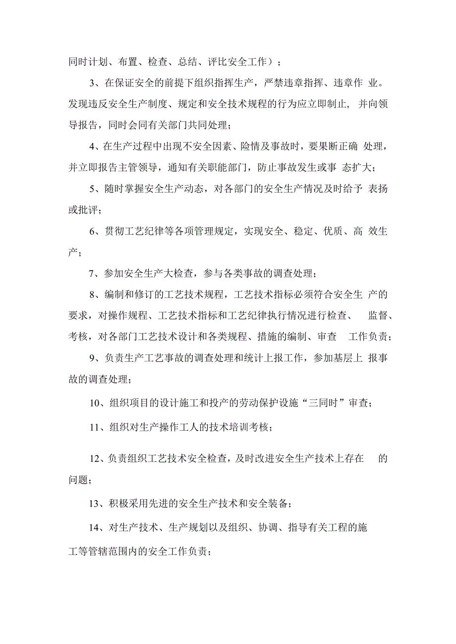 各部门负责人安全生产职责（责任制）.docx_第2页