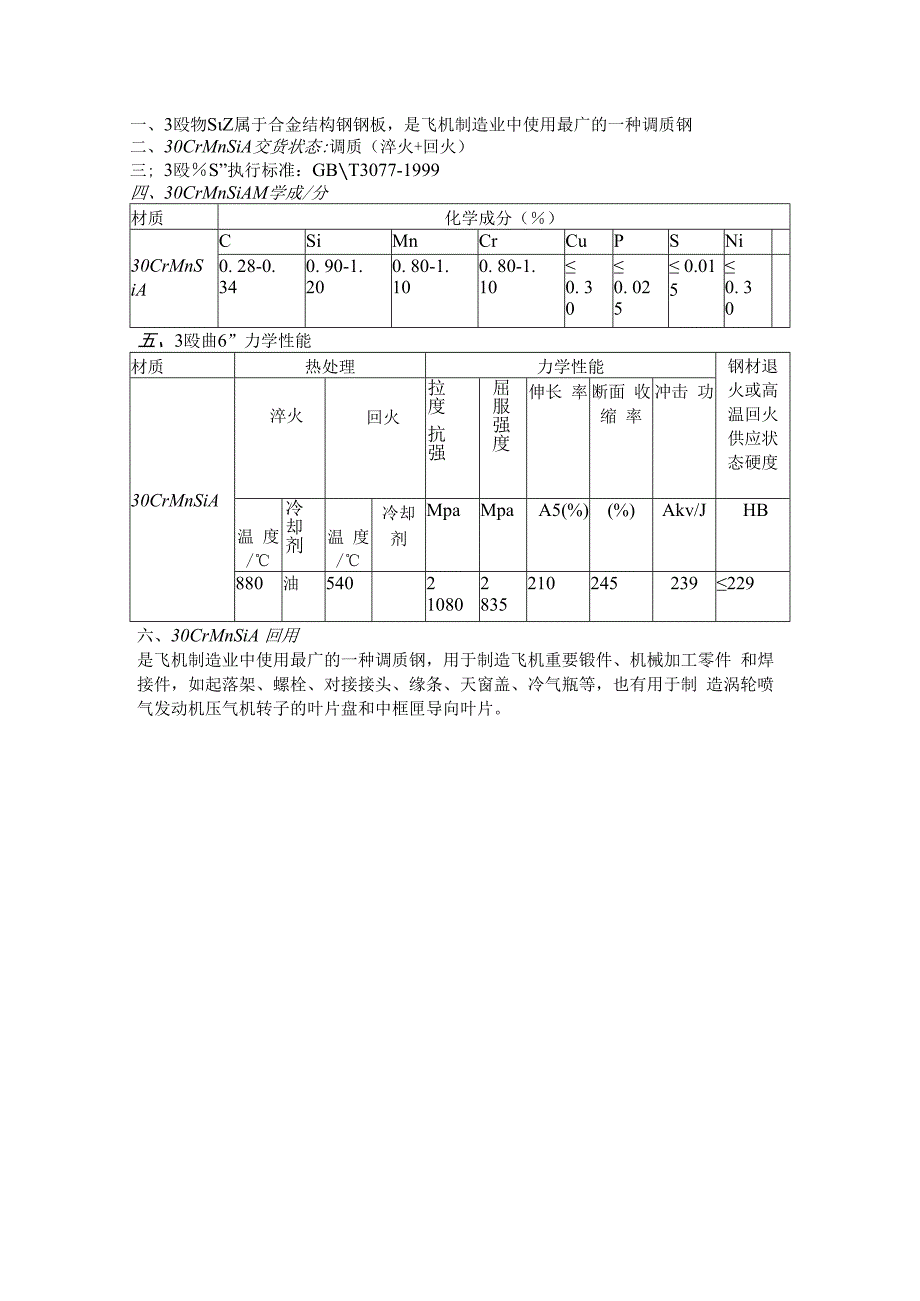 合金结构钢30CrMnSiA屈服强度及硬度.docx_第1页