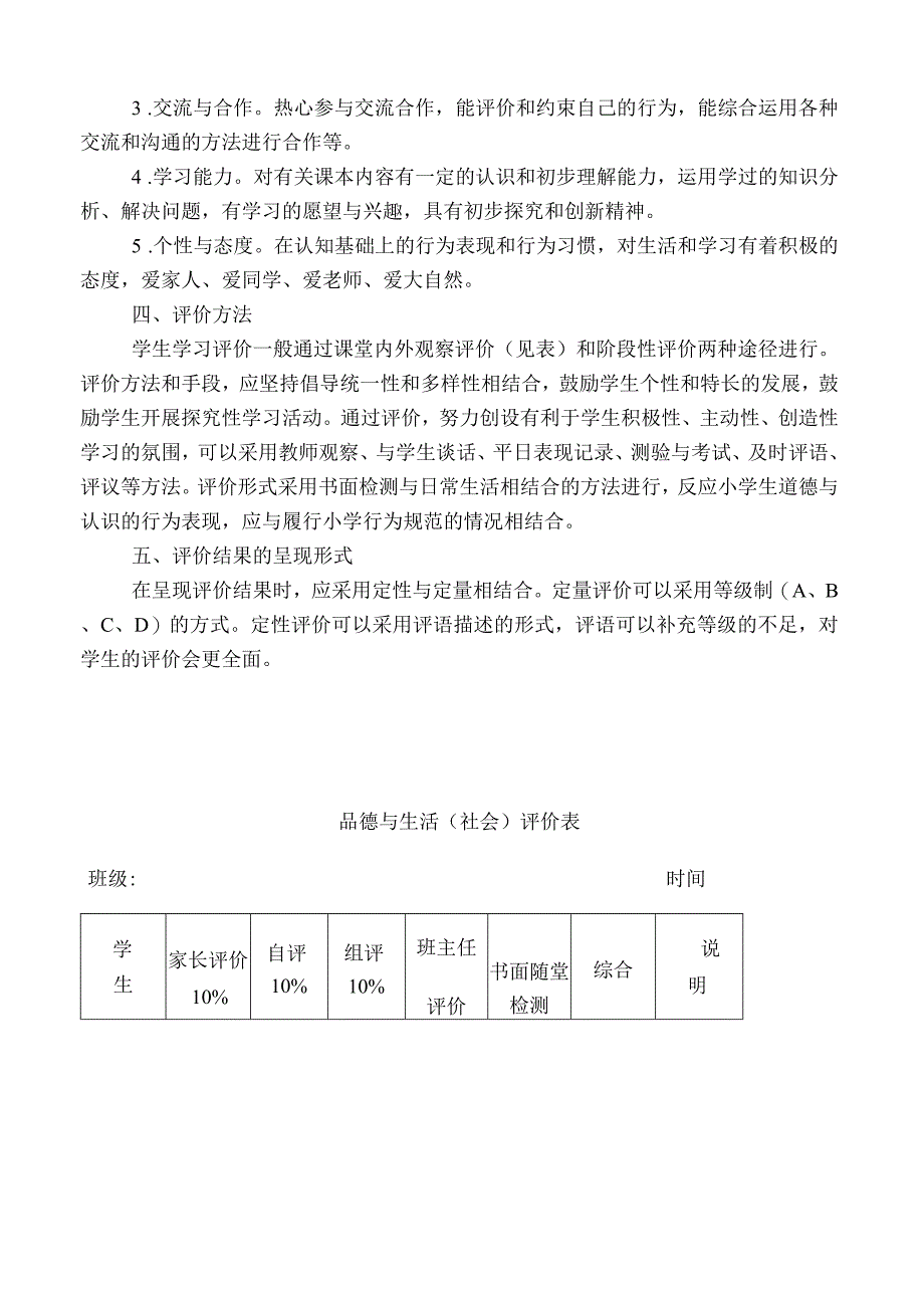 品德和社会课程评价方案.docx_第2页