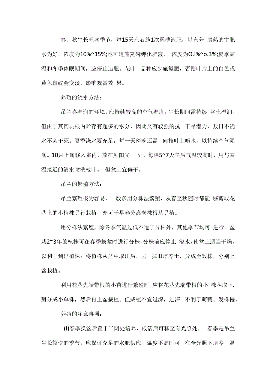 吊兰的养殖方法和注意事项.docx_第2页