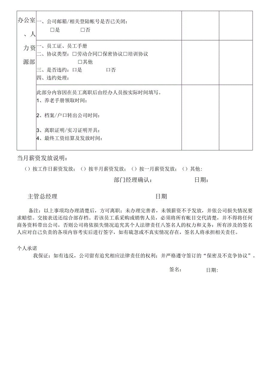 员工离职工作交接表.docx_第2页