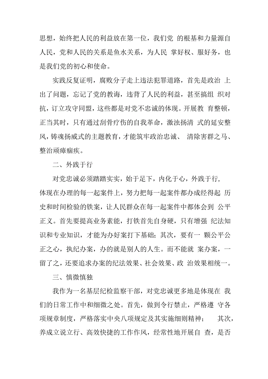 国企单位2023年纪检监察干部队伍教育整顿心得体会 合计4份.docx_第2页