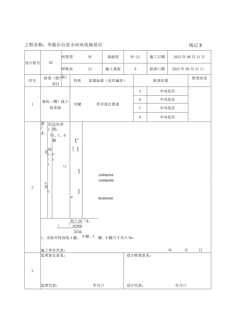 地基基坑（槽）检查记录表.docx_第3页