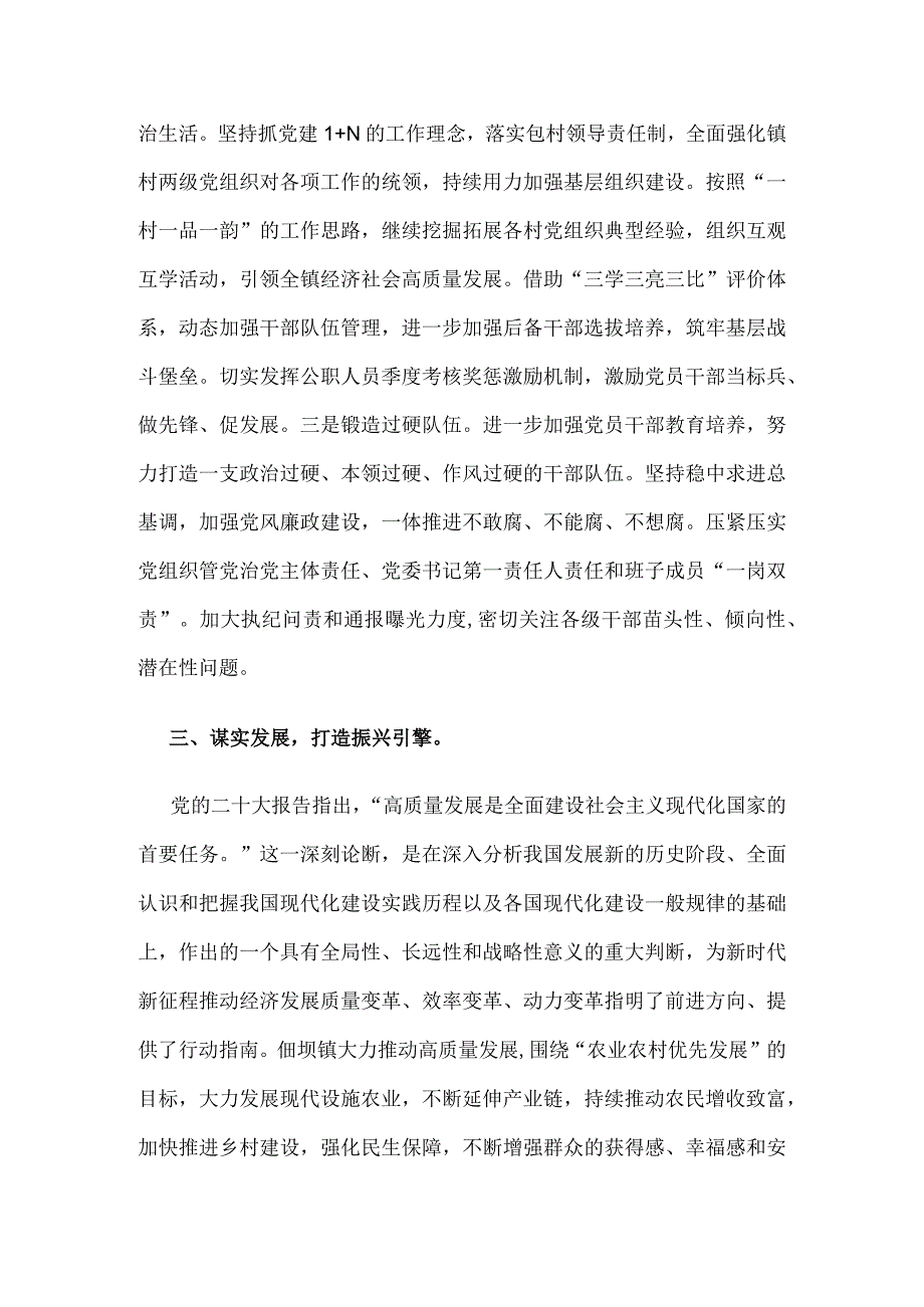 基层党组织书记学习宣传贯彻党的二十大精神心得体会发言材料.docx_第3页