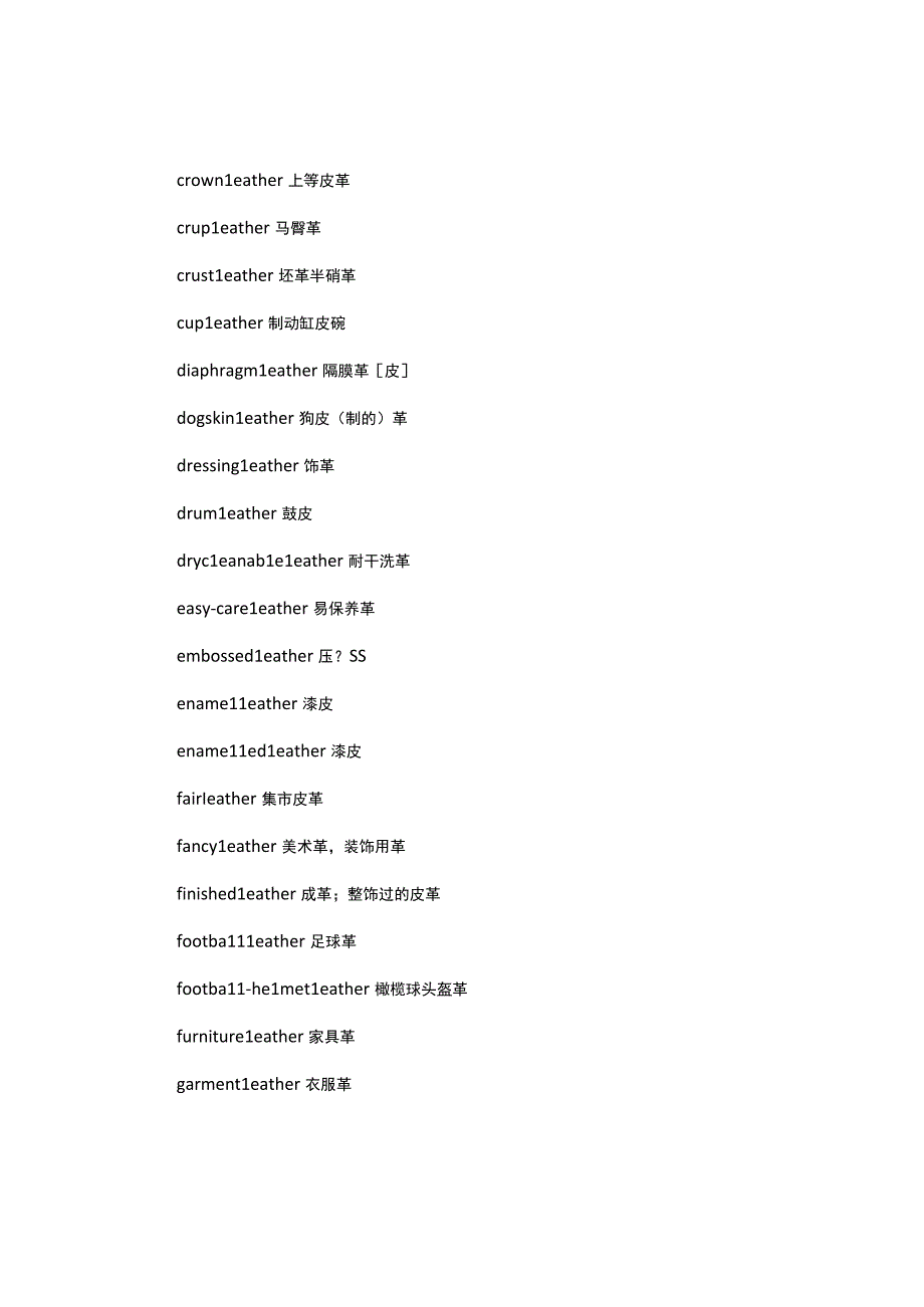 外语学习资料之皮革的中英词汇对照.docx_第2页
