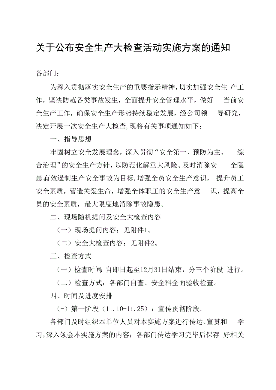 安全生产大检查活动实施方案.docx_第1页