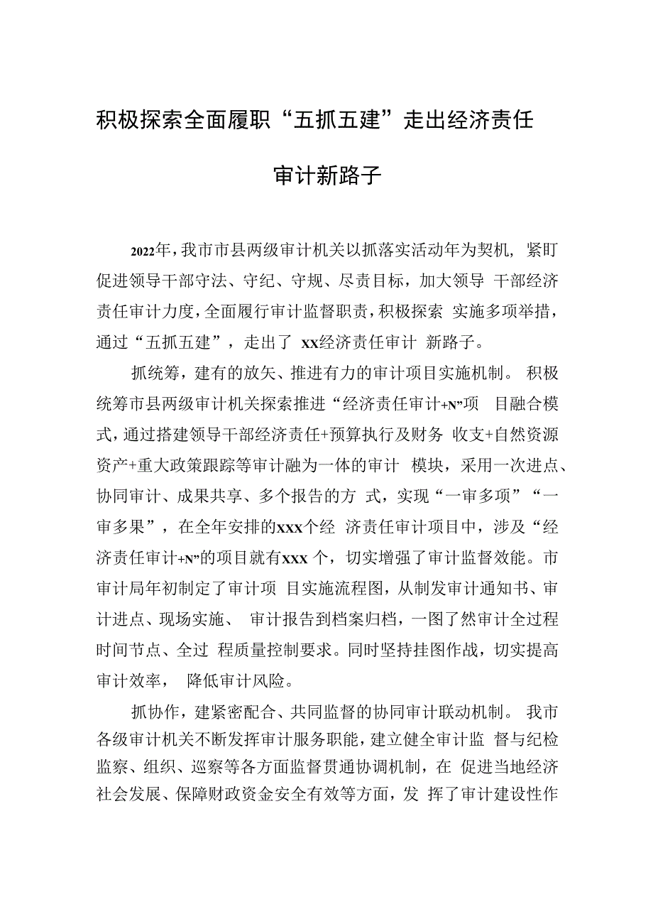 审计工作经验交流材料汇编（4篇）.docx_第2页