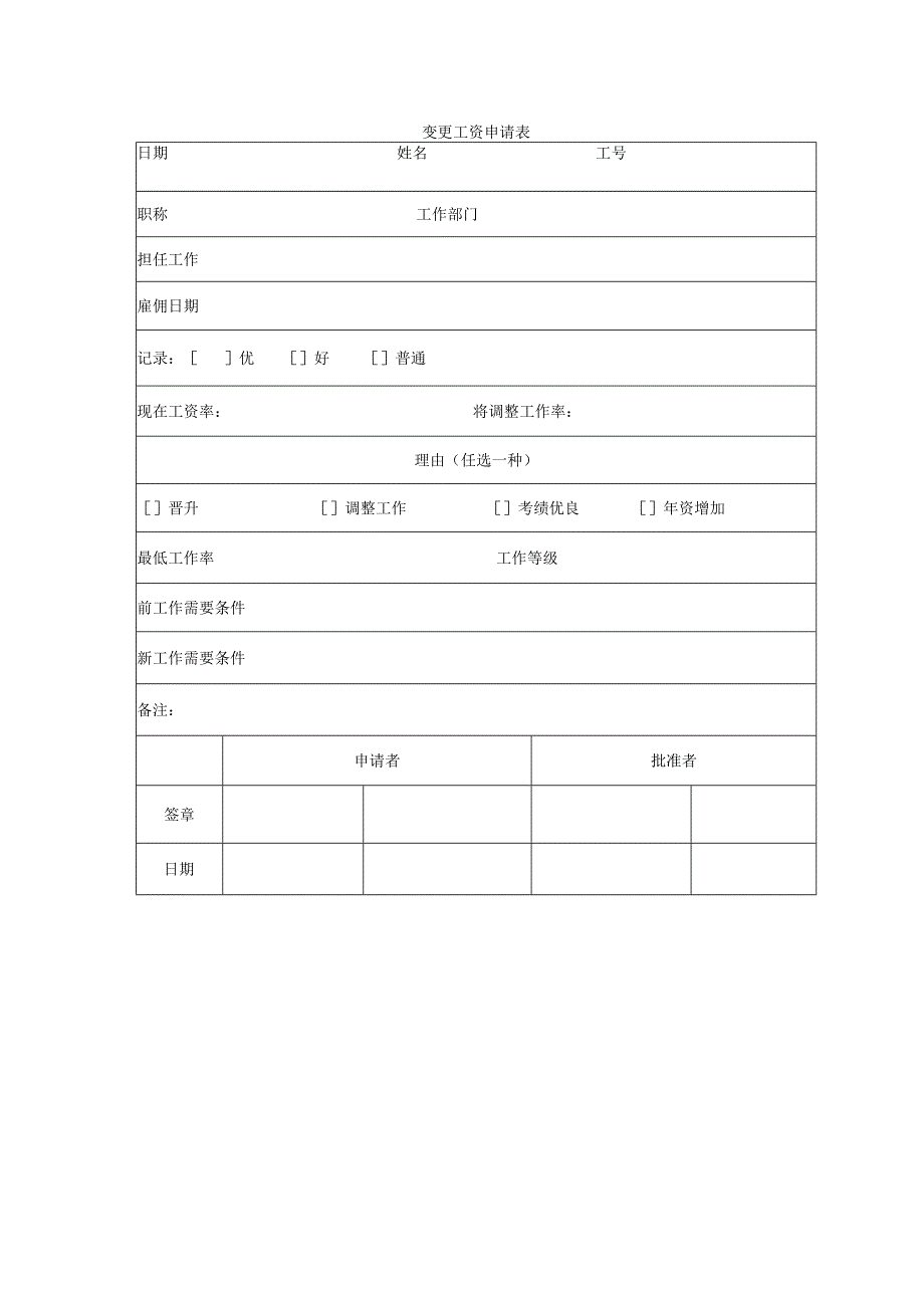 实用公司行政管理常用表格（工资管理类全套表格）.docx_第3页