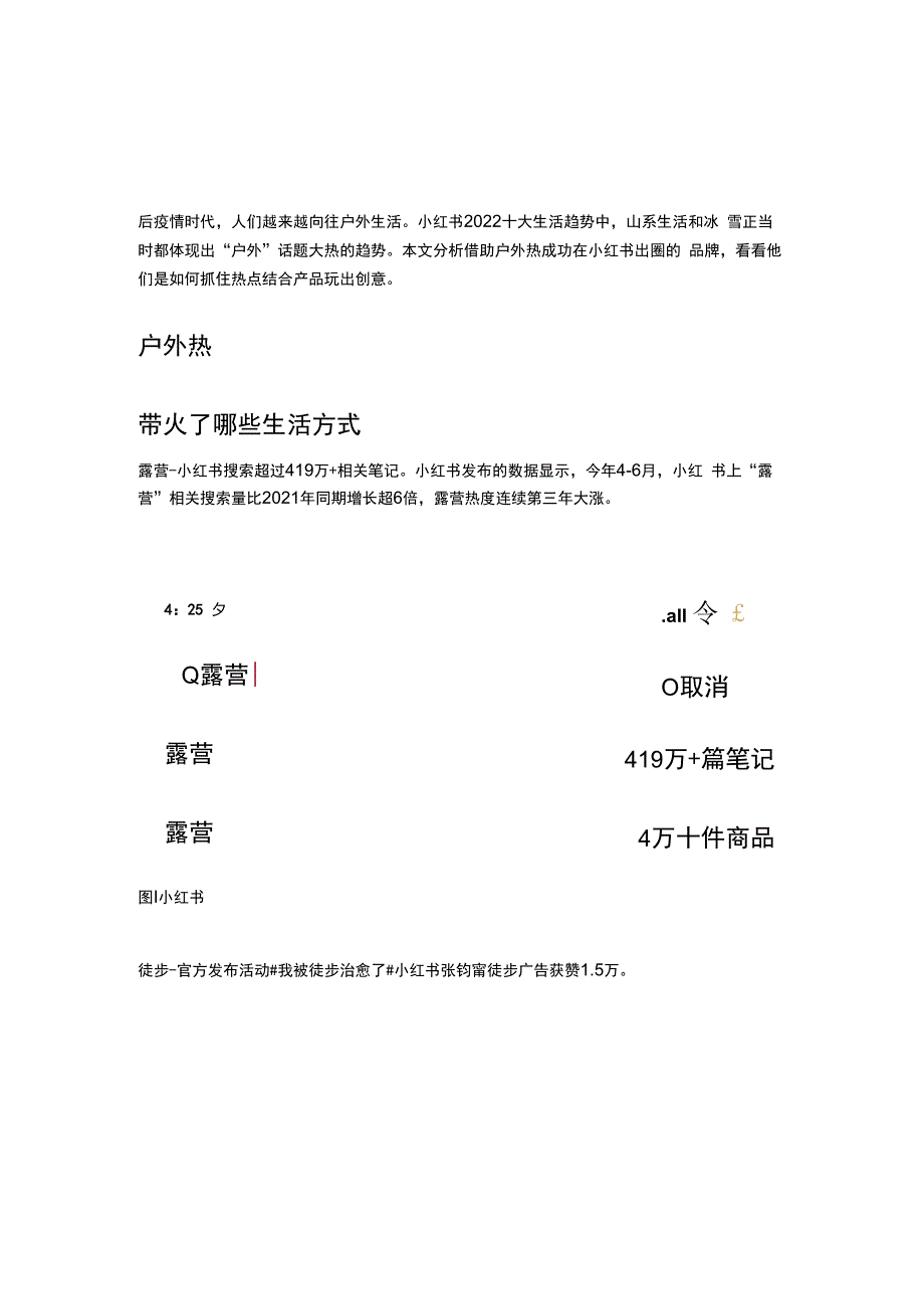 小红书户外热：品牌如何抓住潜力赛道玩出创意.docx_第1页