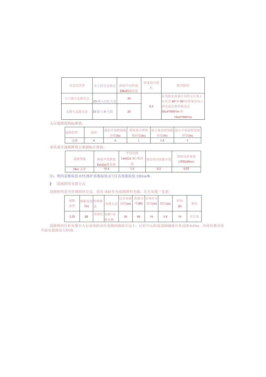 工业园S标准分区配套设施工程Z5路照明施工图设计说明.docx_第2页