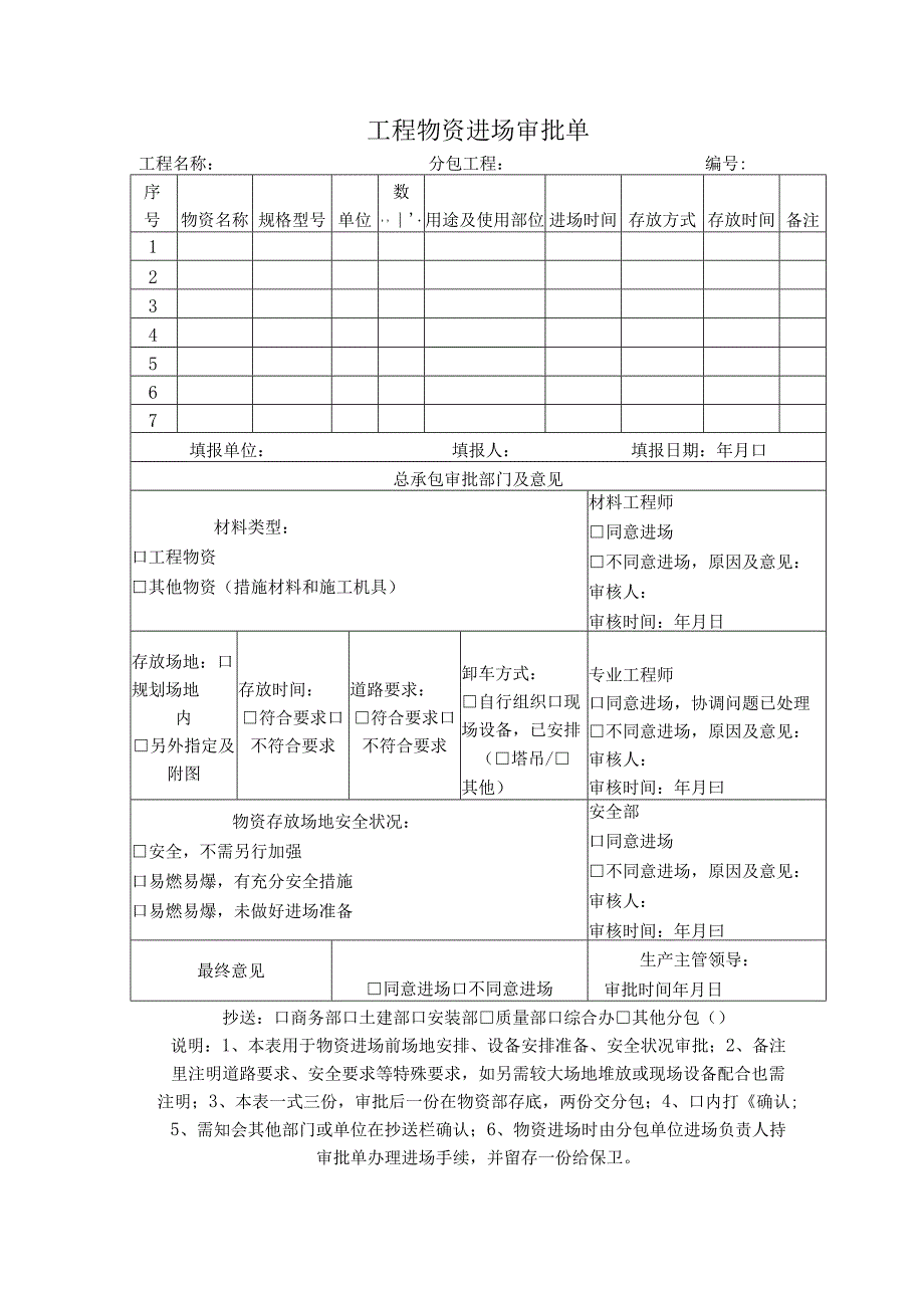 工程物资进场审批单.docx_第1页