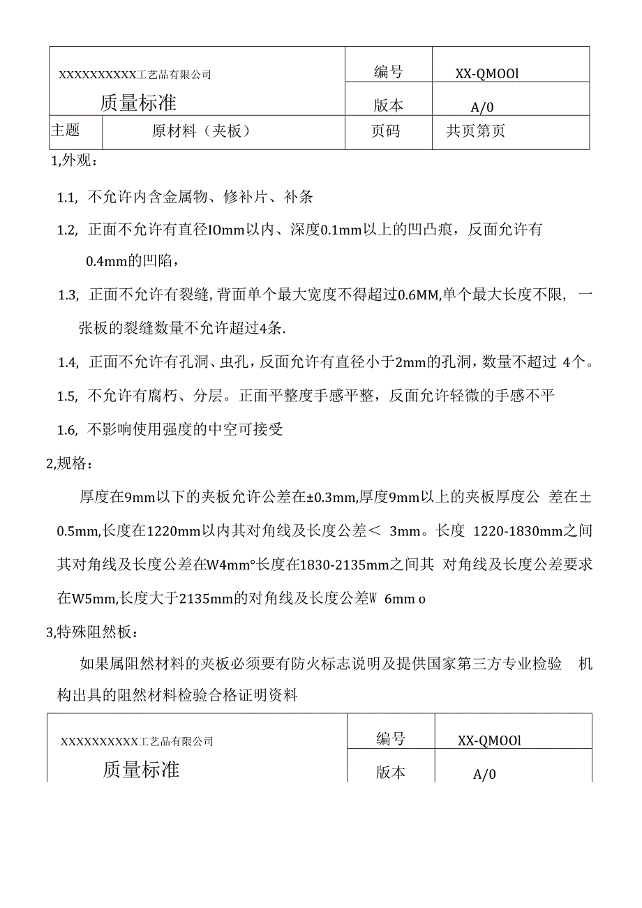 工艺品厂来料质量检验标准.docx_第2页