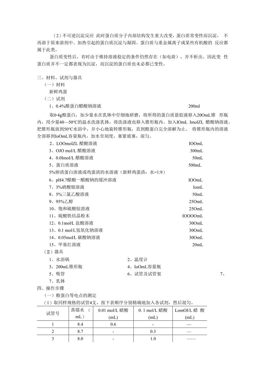 蛋白质的等电点测定和沉淀反应.docx_第2页