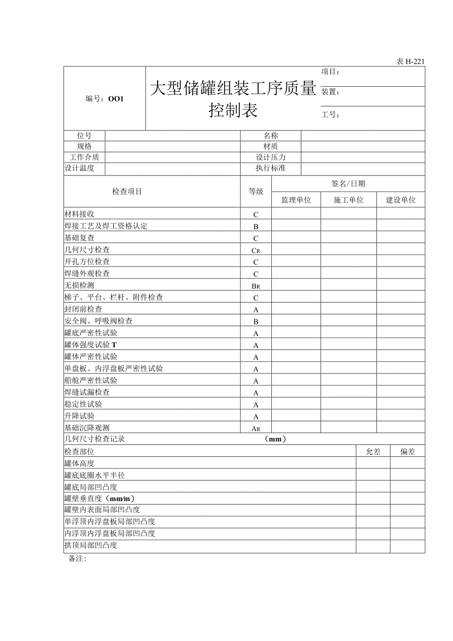 表H221大型储罐组装工序质量控制表.docx_第1页