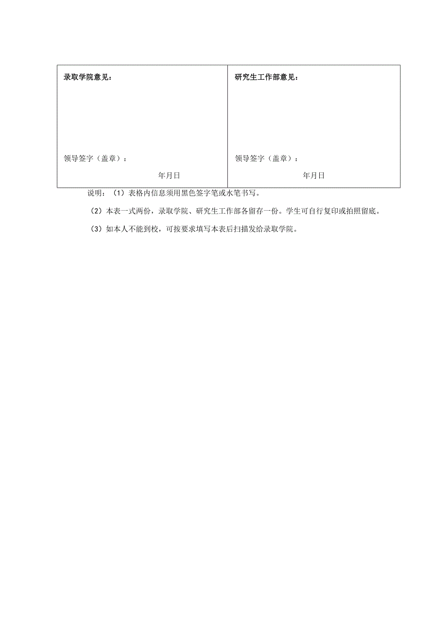 西南林业大学研究生放弃入学资格审批表.docx_第2页