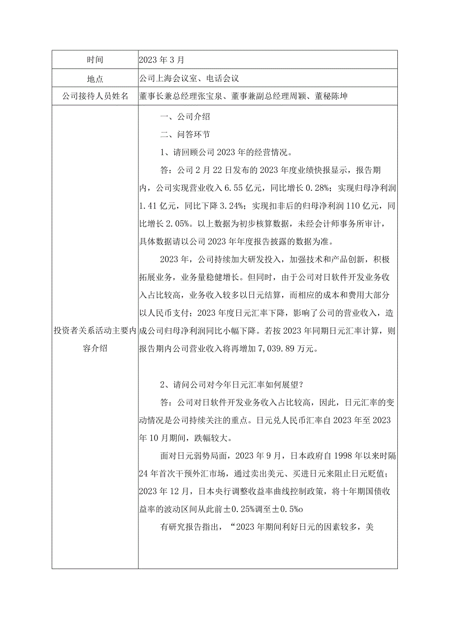 苏州工业园区凌志软件股份有限公司投资者关系活动记录表.docx_第2页