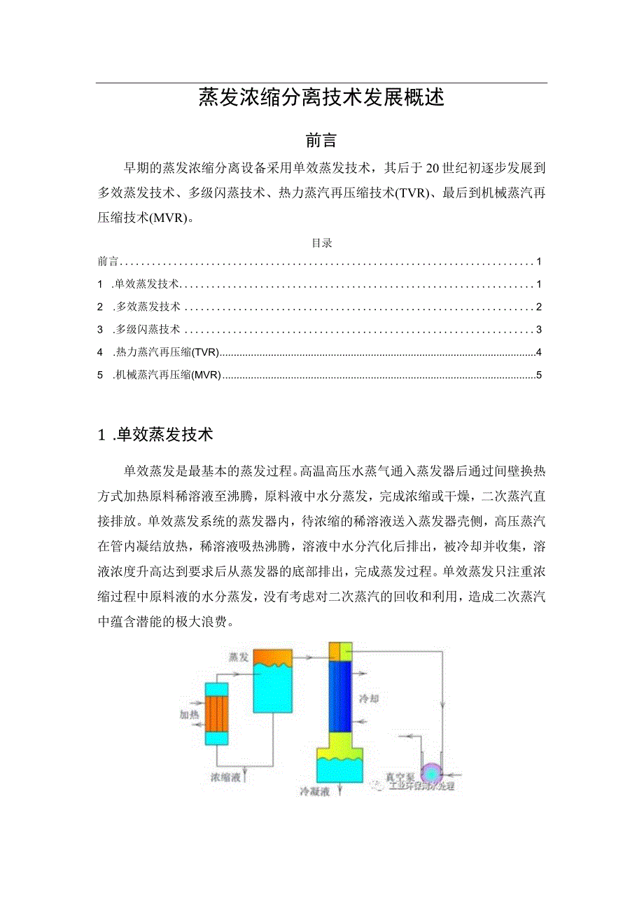 蒸发浓缩分离技术发展概述.docx_第1页