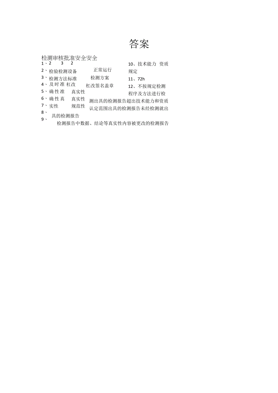 质量检测技术管理试题（含答案）.docx_第2页