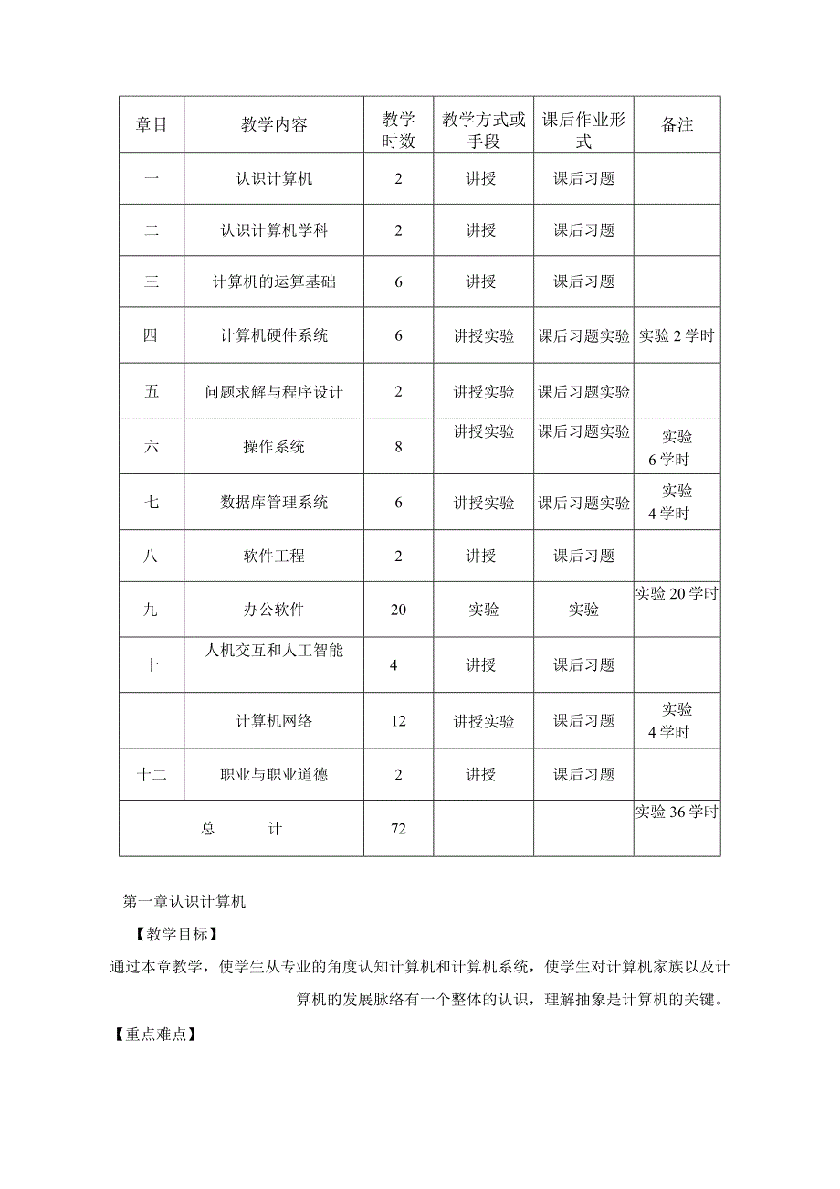 计算机导论课程教学大纲.docx_第3页