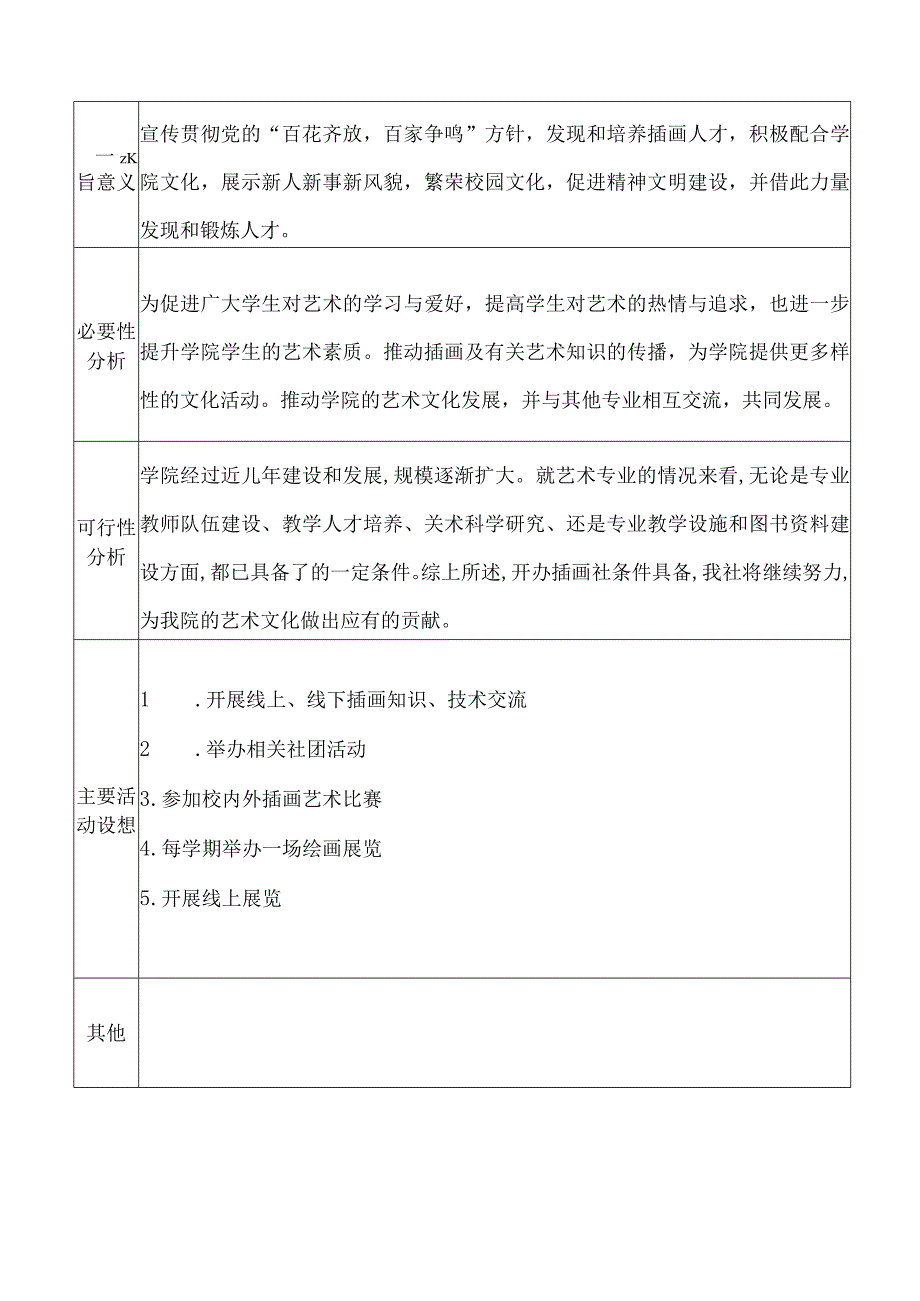 贤江艺术与体育学院社团成立申请表.docx_第2页