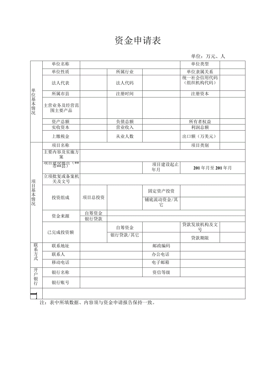 资金申请表.docx_第1页