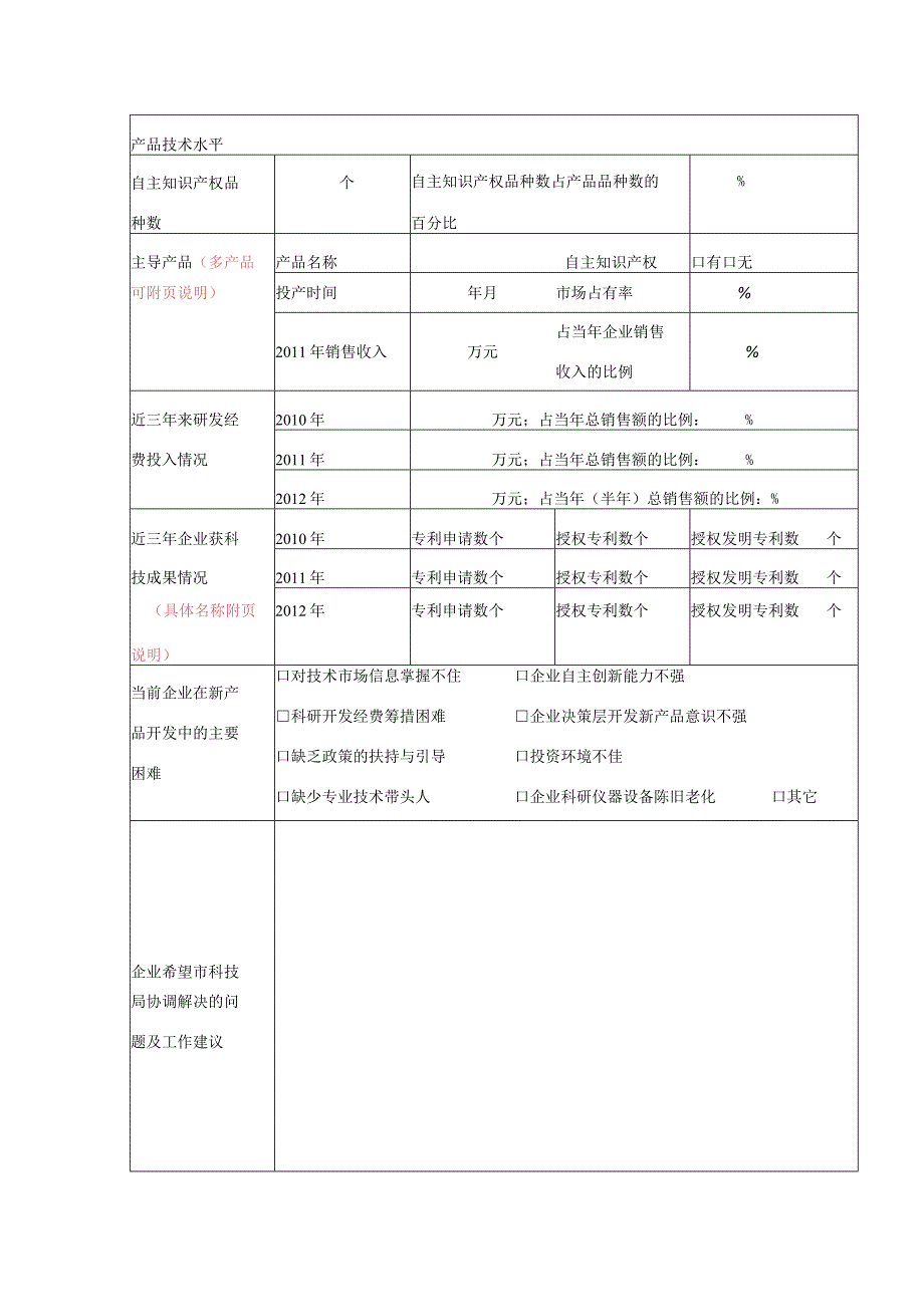 贵阳地区国家高新技术企业情况调查表.docx_第2页