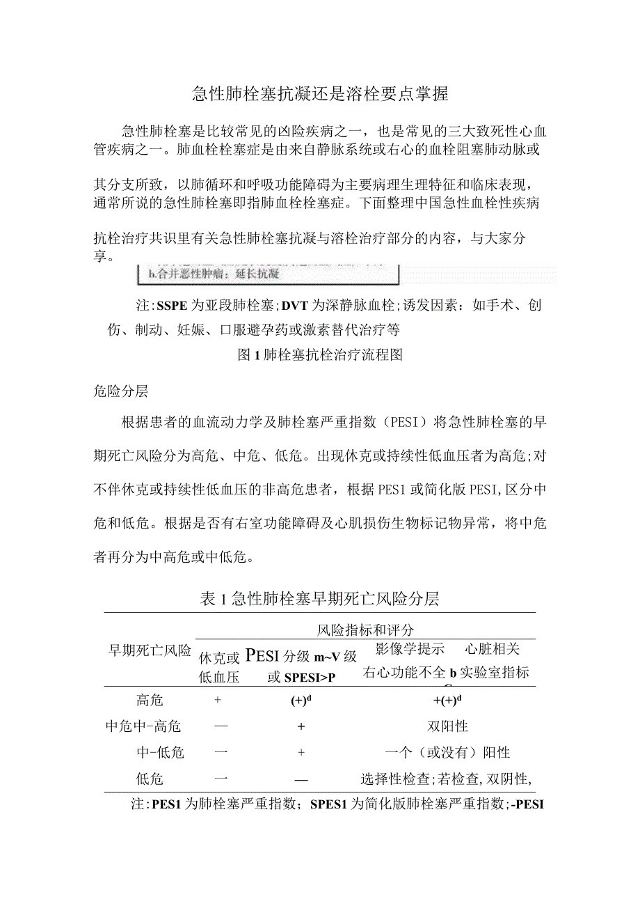 急性肺栓塞抗凝还是溶栓要点掌握.docx_第1页