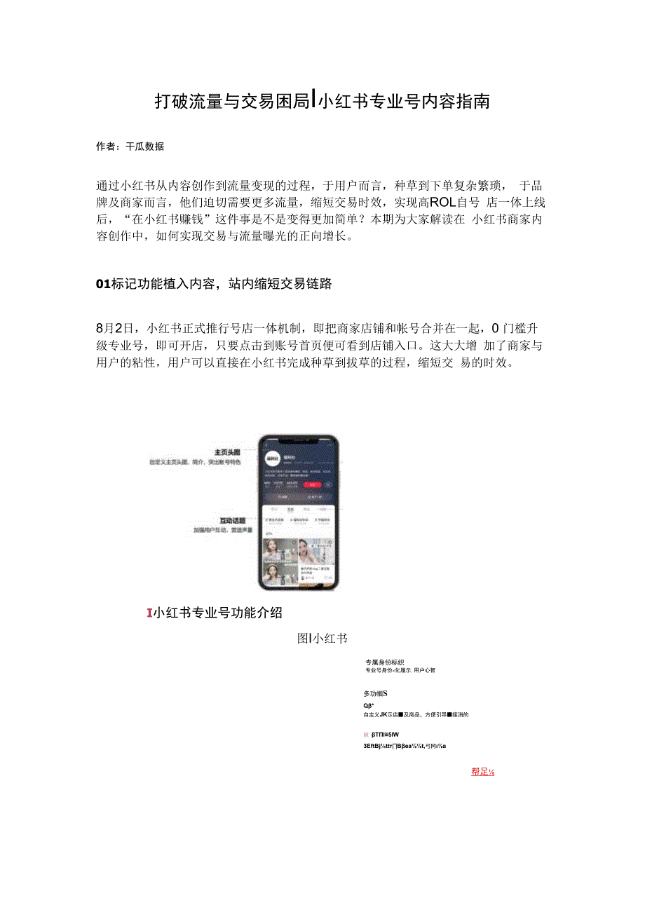 打破流量与交易困局│小红书专业号内容指南.docx_第1页