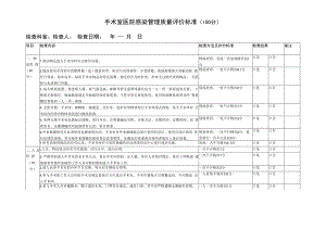 手术室医院感染管理质量评价标准.docx