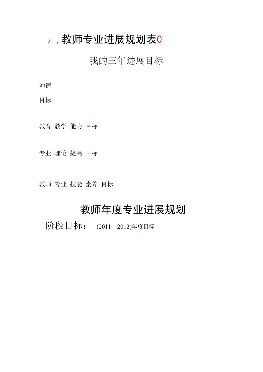 成吉思汗街小学教师个人专业发展档案.docx_第3页