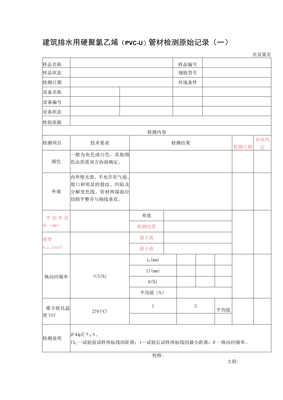 建筑排水用硬聚氯乙烯PVCU管材检测报告及原始记录.docx_第2页