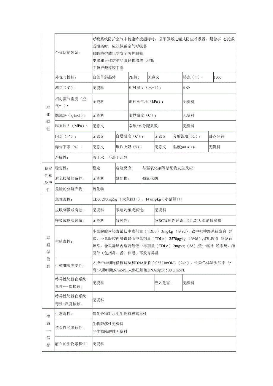 硫酸镉的安全技术说明书.docx_第3页