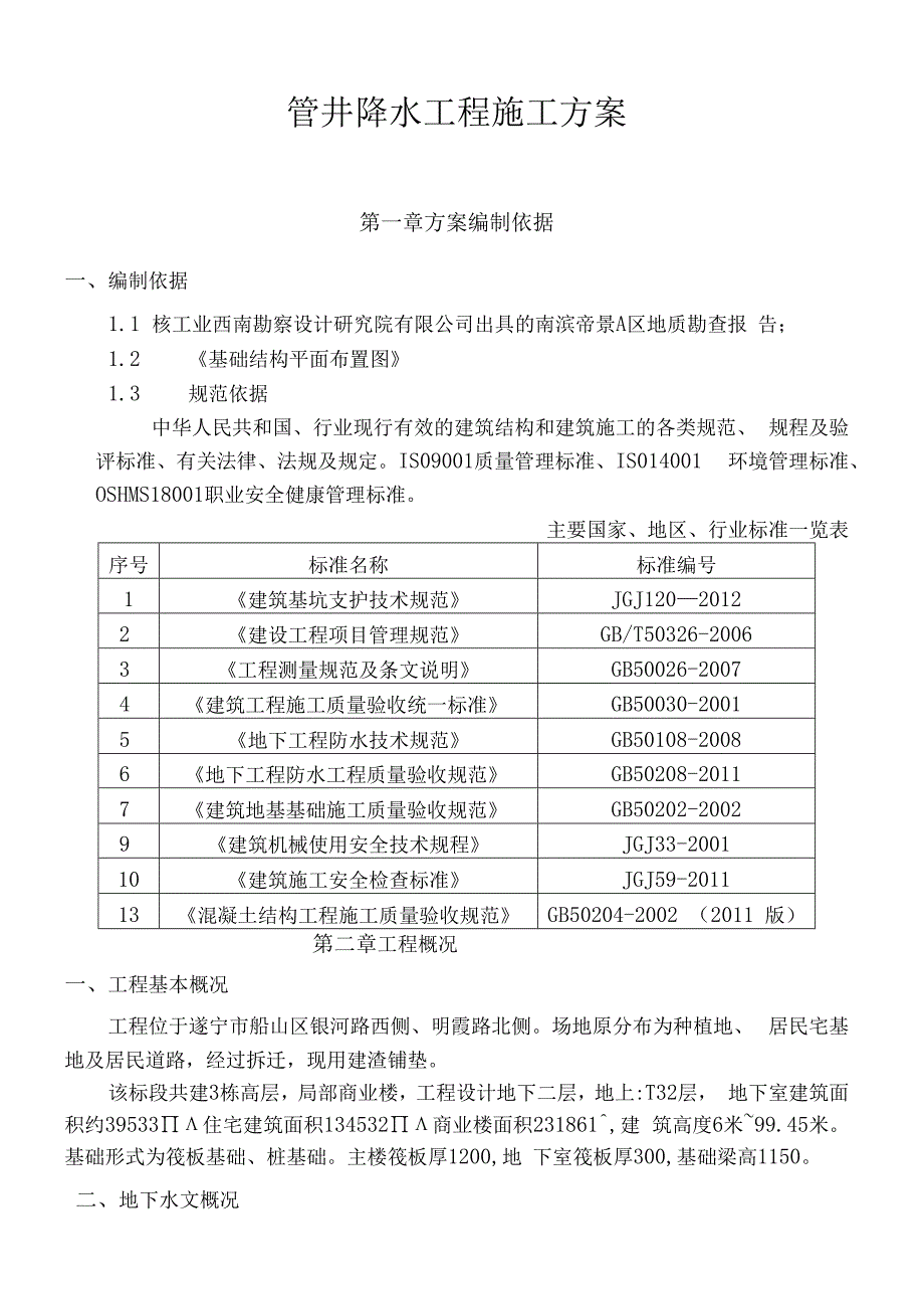 管井降水施工方案.docx_第1页