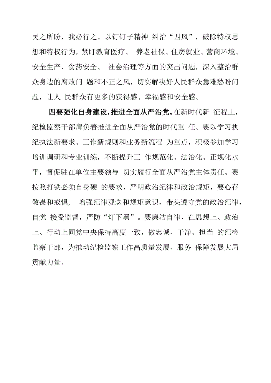 纪检监察干部队伍教育整顿工作个人心得讲话材料.docx_第3页