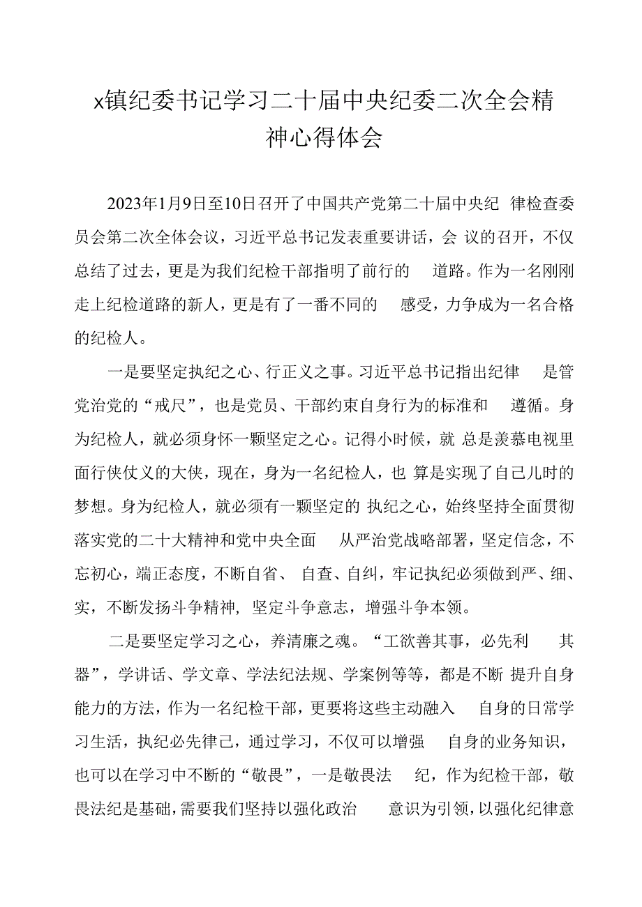 纪检监察干部学习二十届中央纪委二次全会精神心得体会十篇.docx_第3页