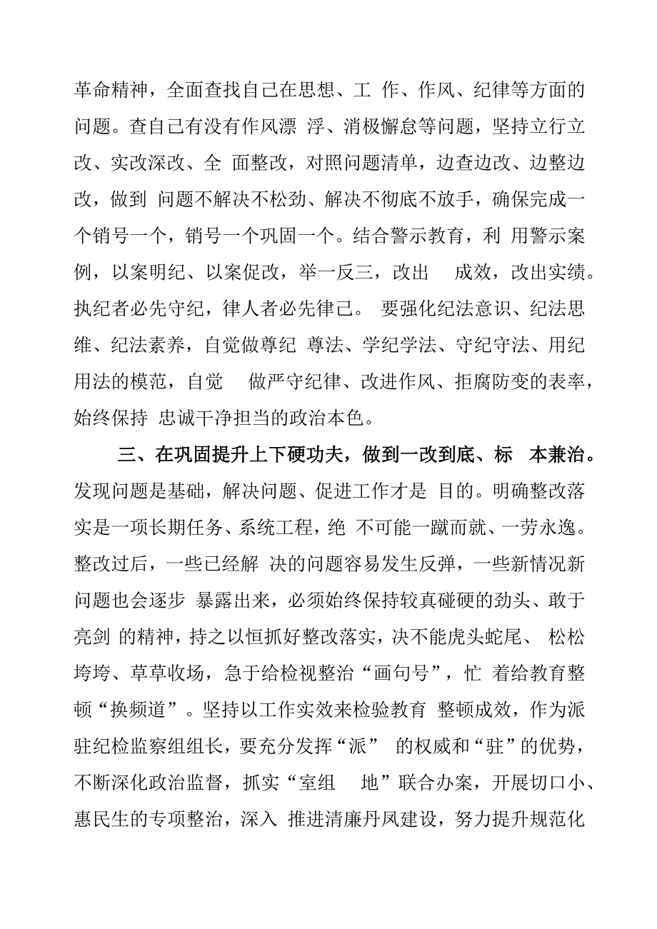 纪检监察干部队伍教育整顿工作个人学习材料.docx_第2页