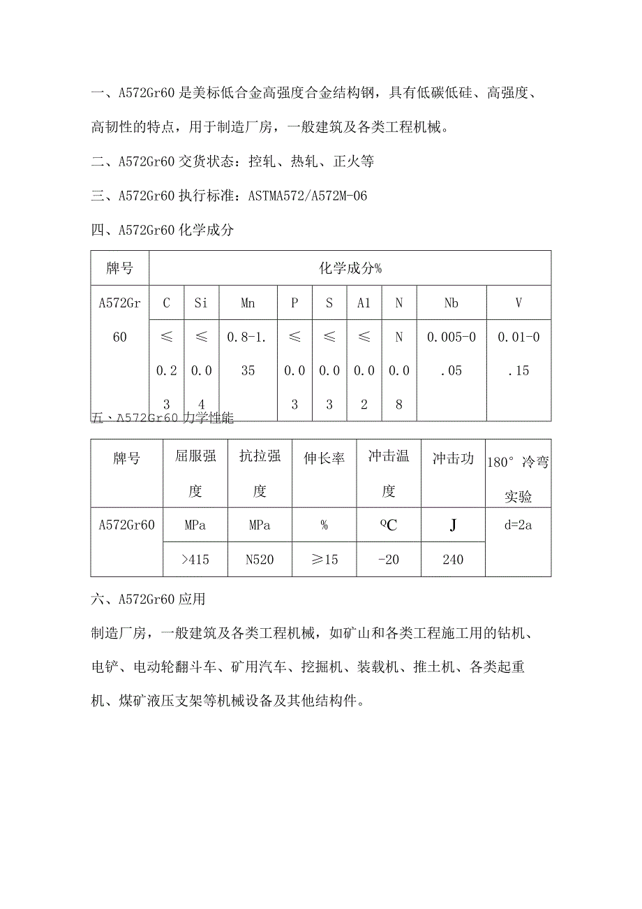 美标低合金高强度合金结构钢A572Gr60性能解析.docx_第1页