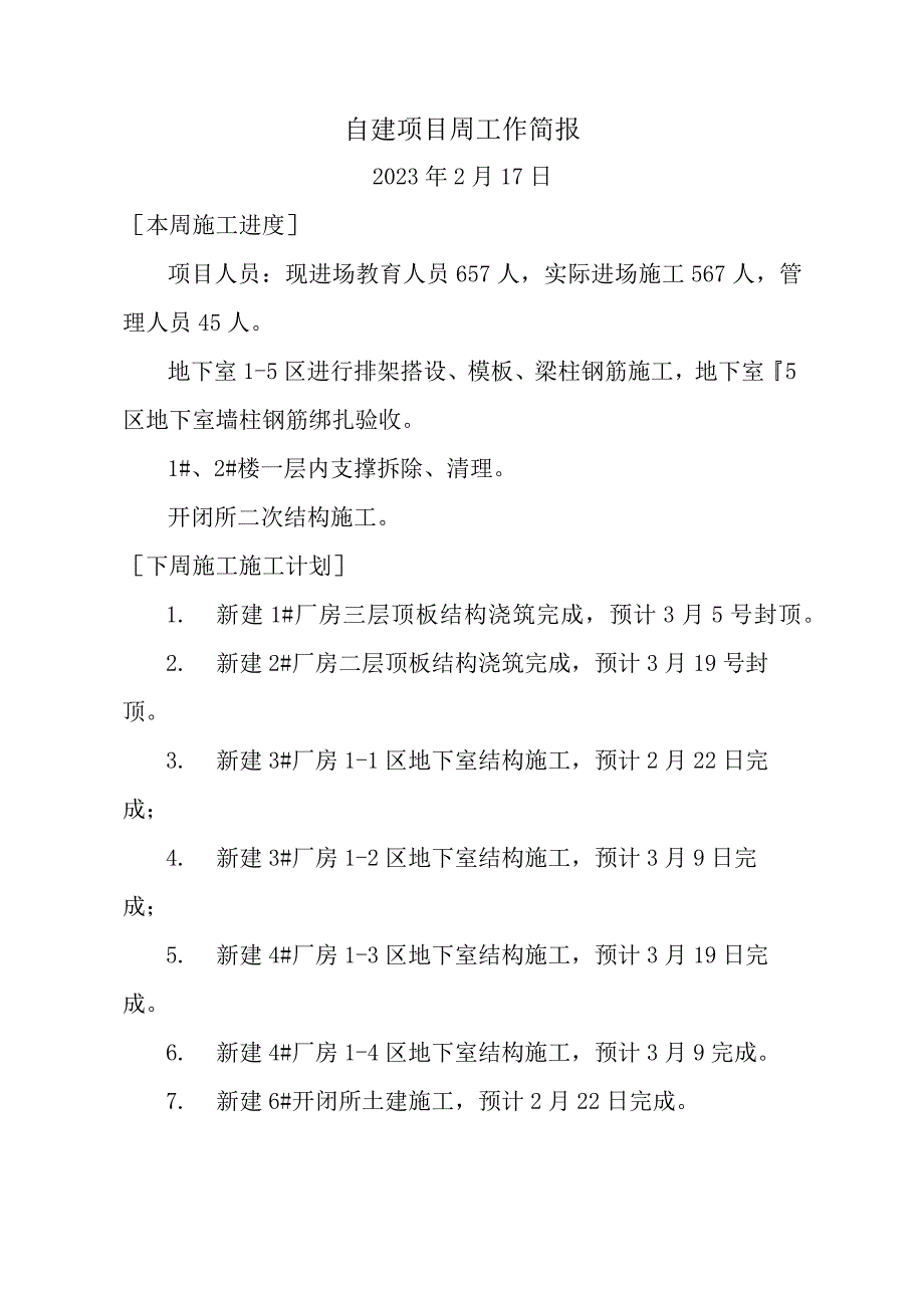 自建项目周工作简报.docx_第1页