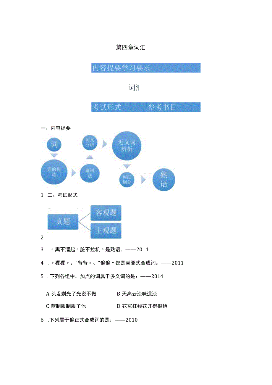 考研现代汉语北大版讲义笔记四词汇.docx_第2页