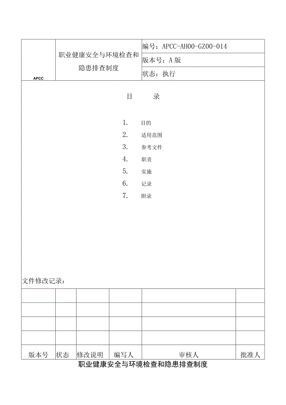 职业健康安全与环境检查制度.docx_第1页