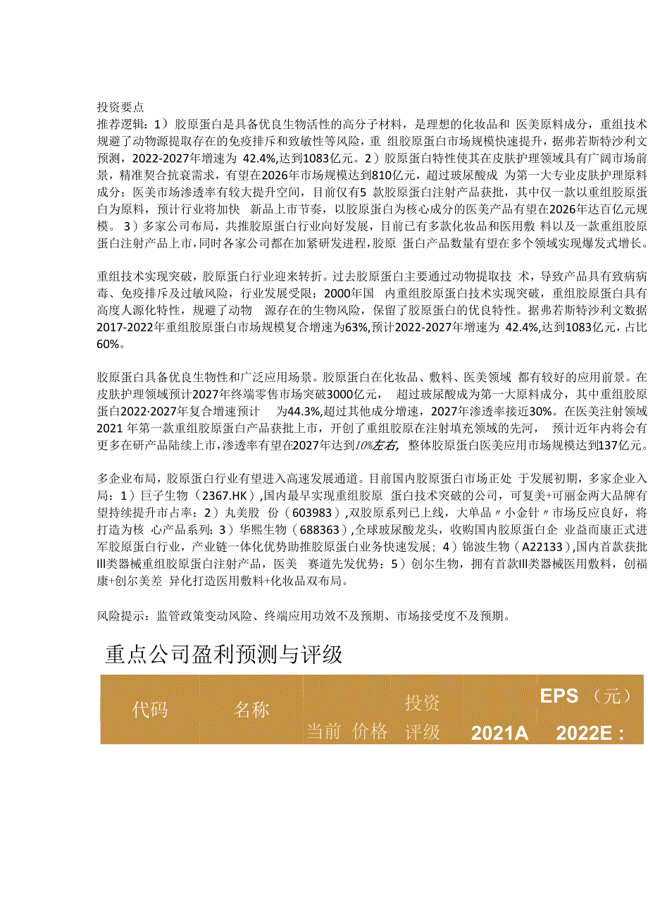 西南美妆零售化妆品原料专题胶原蛋白：护肤成分新宠剑指千亿市场规模.docx_第1页