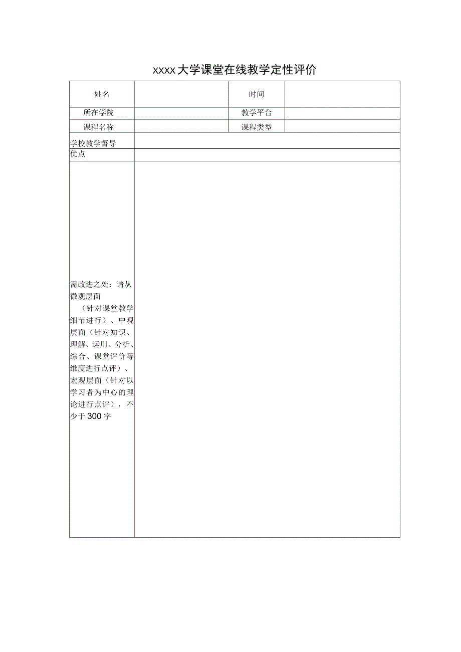 课堂在线教学定性评价.docx_第1页