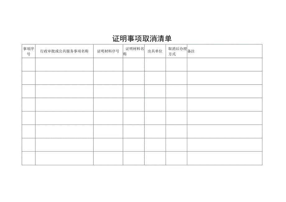 证明事项取消清单.docx_第1页