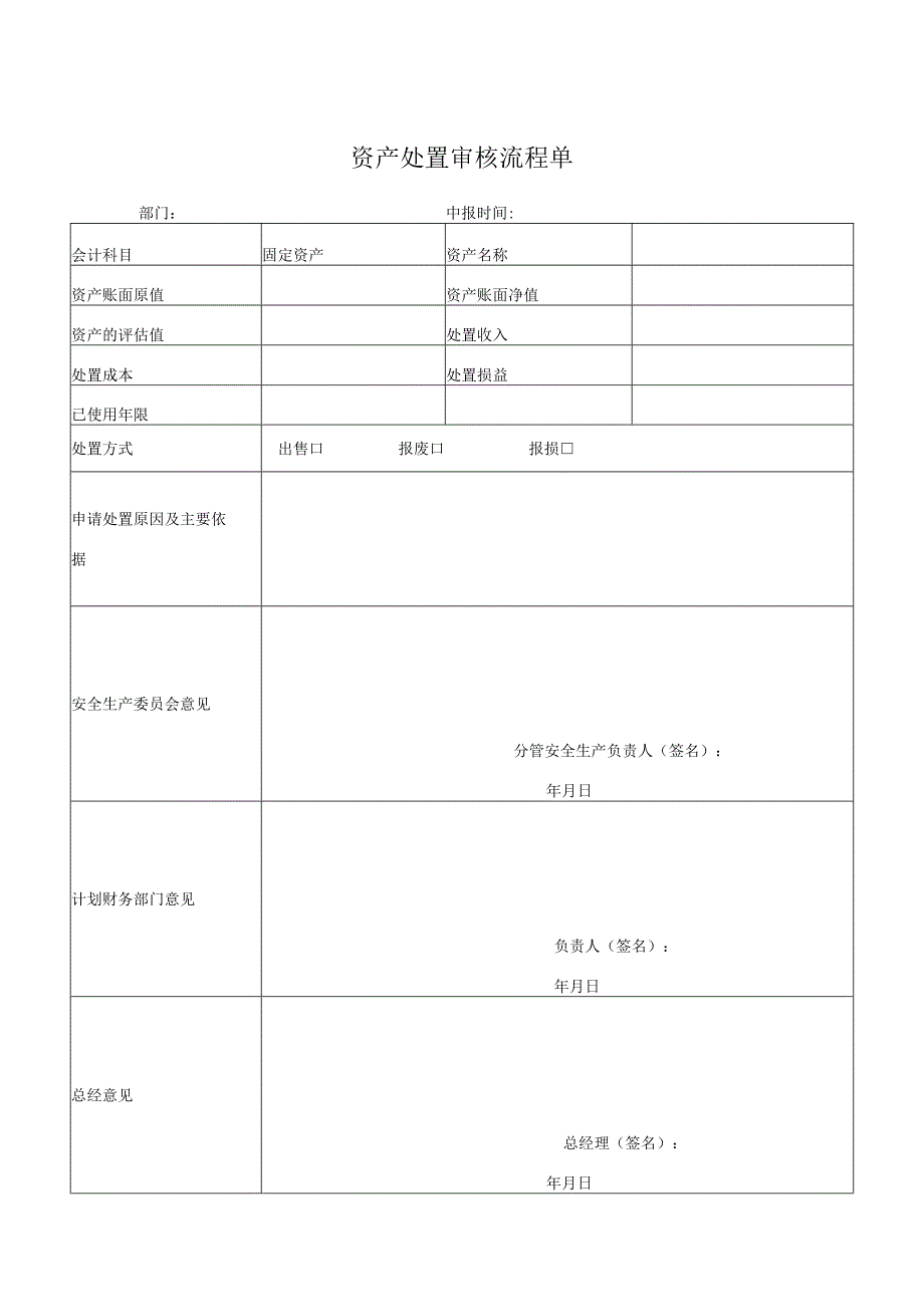 资产处置审核流程单.docx_第1页