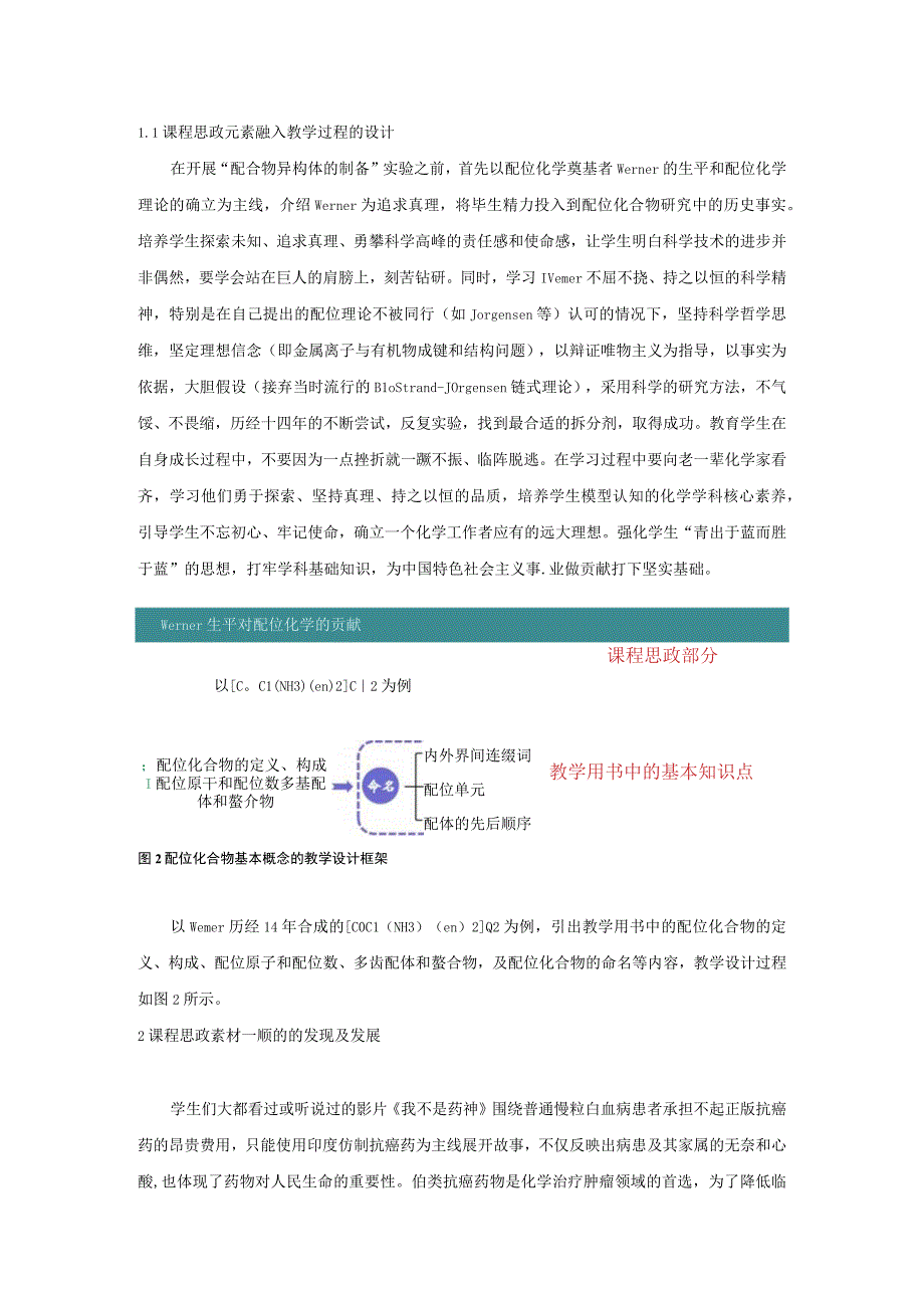 配合物异构体的制备及红外光谱测定实验与课程思政.docx_第2页