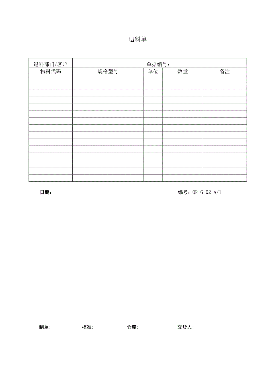 退料单(1).docx_第1页