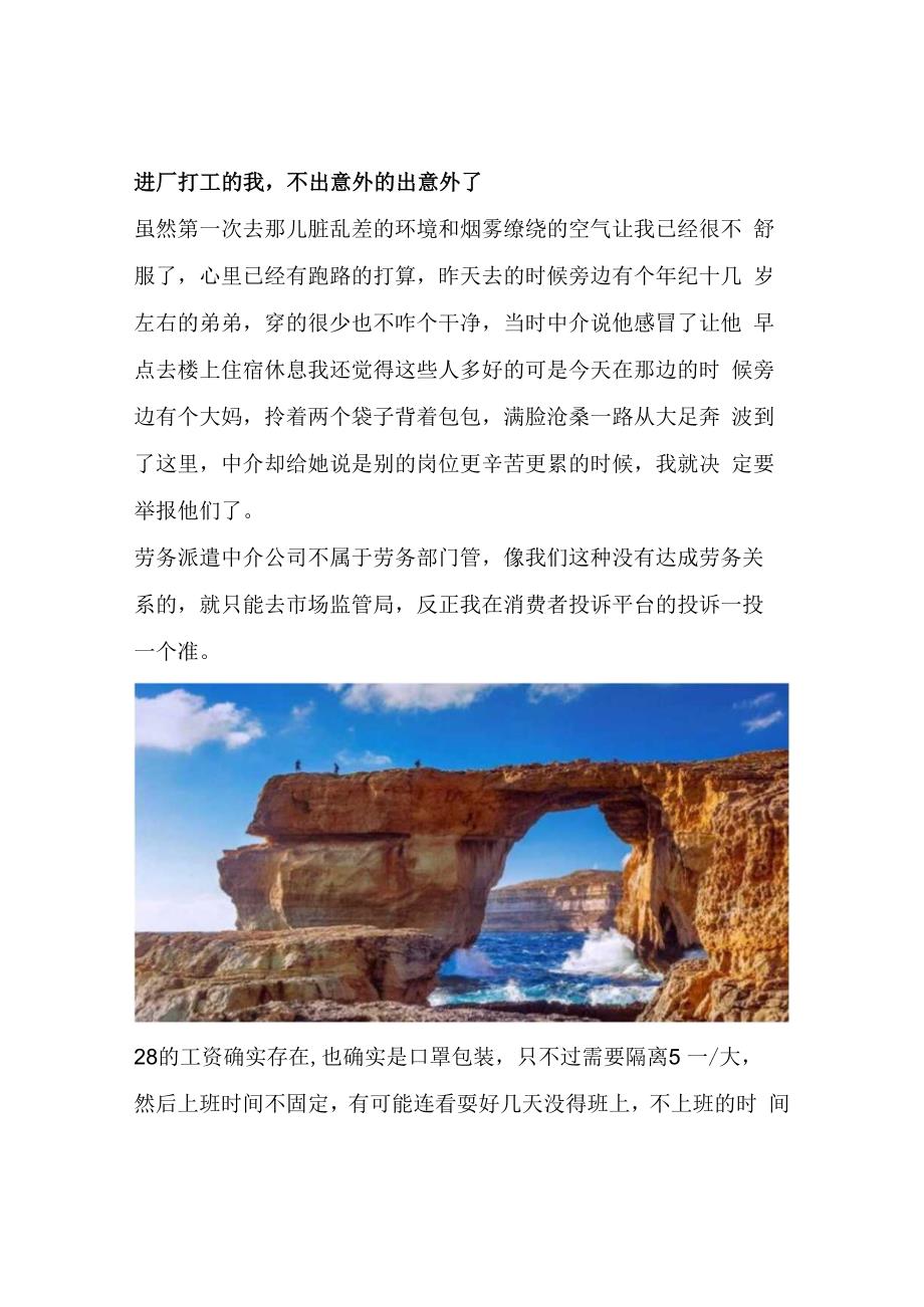 进厂打工的我不出意外的出意外了.docx_第1页